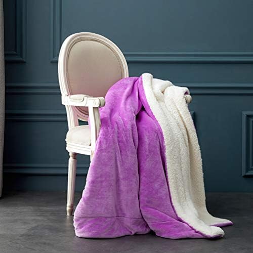 LBRO2M Sherpa Fleece Bed Blanket Super Soft Plush Warm Throw Twin 65"X90" - Image 3