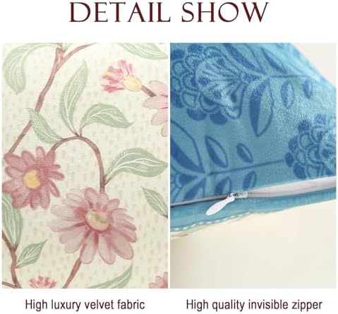 patdrea Designer Velvet Throw Pillow Cover,Set of 2,12"x20"-MontebourgD - Image 5
