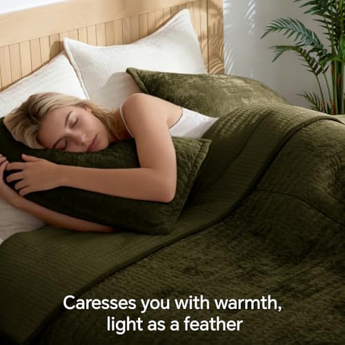 BEDELITE Velvet Quilt Set King Size, Luxury Velvet Comforter Bedding - Image 4