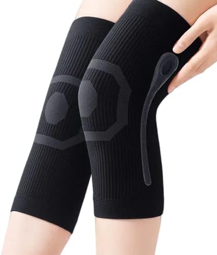 JUMISEE (One Pair Cotton Knee Sleeves for Knee Support, Circulation Improvement & Pain Relief Compression Knee Brace - Image 7