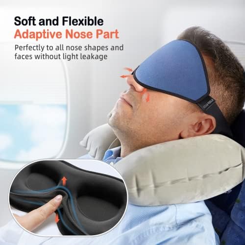 LitBear Sleep Mask for Side Sleeper Women Men, Eye Mask for Sleeping - Image 3