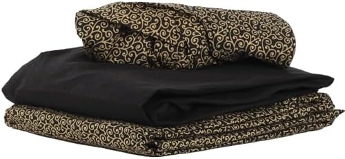 ForPro Designer Microfiber 3-Piece Massage Sheet Set, Golden Swirl - Image 3