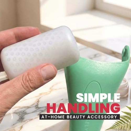 ROSELYNBOUTIQUE Gua Sha Facial Tools & Ice Roller for Face (Green) - Image 5