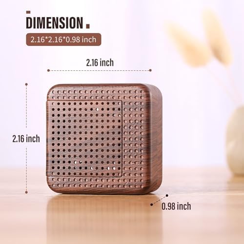 Weljoy Wood Grain Portable Diffuser for Essential Oils – Car or Travel, Mini Size, Quiet, Waterless, Re-Chargeable Battery or USB (Dark Brown) - Image 5