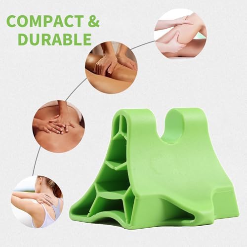 Trigger Point Massage Tool, Handheld Deep Tissue Manual Massager for Neck, Back, Shoulders & Feet, 3-Edge Pressure Point Design, Portable (Green) - Image 7