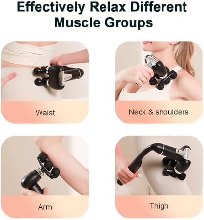 Massage Gun with Extension Handle, 2-in-1 Back Massager Gun - Image 5