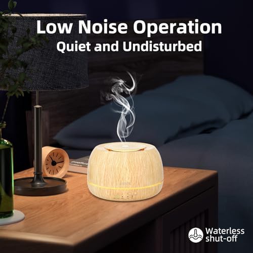 SEEDSEEL 300ML Essential Oil Diffuser 8 Hours Run Time, Aromatherapy Diffuser with Remote Control,7-Color LED for Home - Image 7