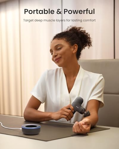 RENPHO Mini Thermal Deluxe Massage Gun with Heat, Charging Dock, Small - Image 4