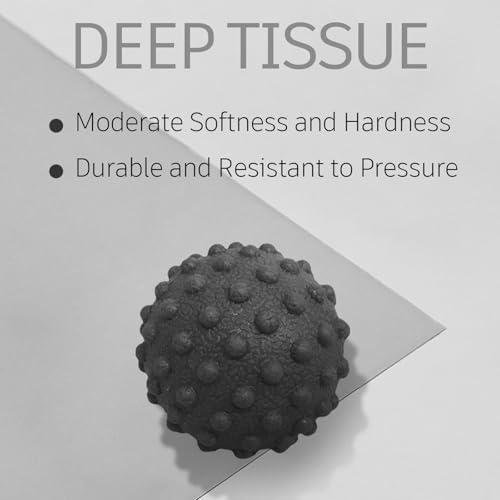 NGT new guide steps Fascia Massage Ball, Suitable for Relaxing Muscles, Restoring Fascia, and Improving Body Condition for All Parts of the Body. (Black) - Image 4