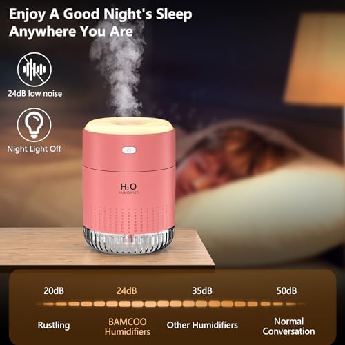 Small Humidifier for Plants, Small Plant Humidifier Indoor, Pink - Image 6