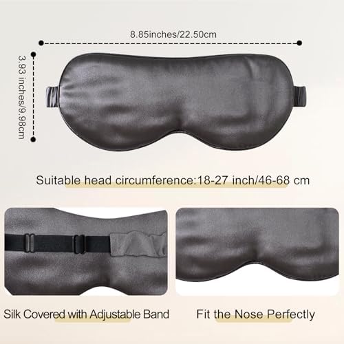 ZIMASILK Adjustable 100% 22 Momme Mulberry Silk Sleep Mask - Image 4