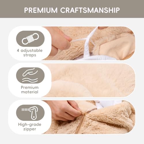 L'AGRATY Weighted Lap Pad for Kids 7 lbs, Sensory Needs Weighted Stuffed Animals Lap Blanket Soft Plush Hugging Sensory for Kids Teen Adults Removable Washable Cover - Image 6