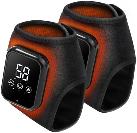 2PCS Cordless Ankle Heating Pad, Ankle Massagers for Pain Relief - Image 2