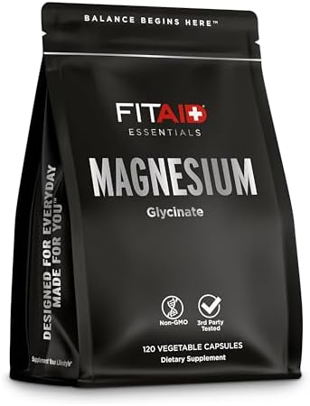 FITAID Essentials Magnesium Glycinate Recovery, 120 Capsules by LIFEAID