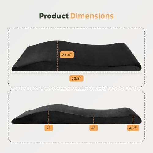 Massage Table Foam Topper for Esthetician,Lash Bed Topper Memory Foam Black - Image 2