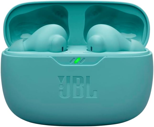 JBL Vibe Beam 2 - True Wireless Noise Cancelling Earbuds with JBL Pure Bass Sound & Smart Ambient Technology, 4mics for Crisp, Clear Calls, up to 40Hrs of Playback, IP54 Dust & Water Resistant (Blue) - Image 4