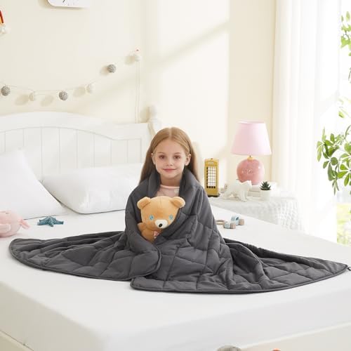 L'AGRATY Weighted Blanket - 36"x48" 3lbs Microfiber Material with Glass Beads Small Blanket for All-Season Summer Fall Winter Soft Thick - Image 2