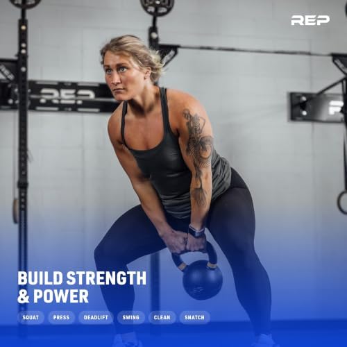 REP Fitness Kettlebell Set and Singles, 4kg to 24kg, 9lb to 53lb Weight Range, Cast Iron, Strength Exercise Training, Home Gym, Power Workout Equipment, Free Weights, Dumbbell Alternative - Image 6