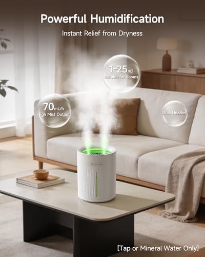 Space Player 3L Cordless Dual-Spray Cool Mist Humidifier, 4000mAh 23dB - Image 2