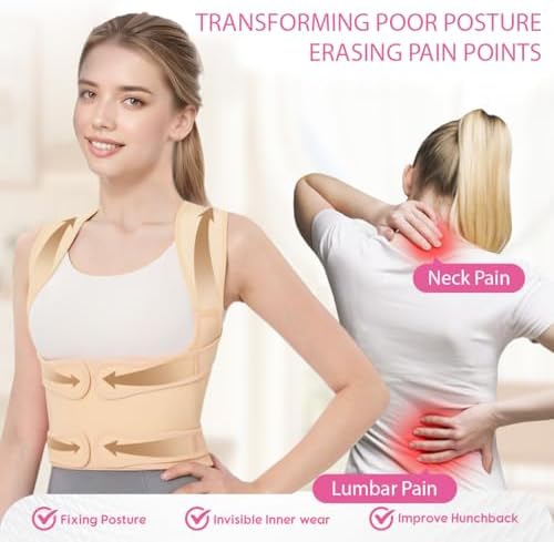 Posture Corrector for Women/Men Adjustable Full Back Brace Support - Image 3