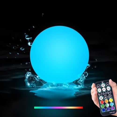 LOFTEK Floating Pool Lights, 6-inch Rechargeable LED Ball Light, Hangable by LOFTEK