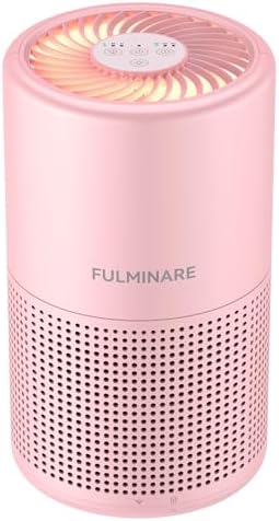 Air Purifiers for Bedroom, FULMINARE H13 True HEPA Filter (Pink) by PureAirPowerfulSound