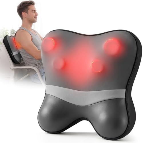 CooCoCo Cordless Neck Massager with Heat, 3D Kneading Massage by CooCoCo