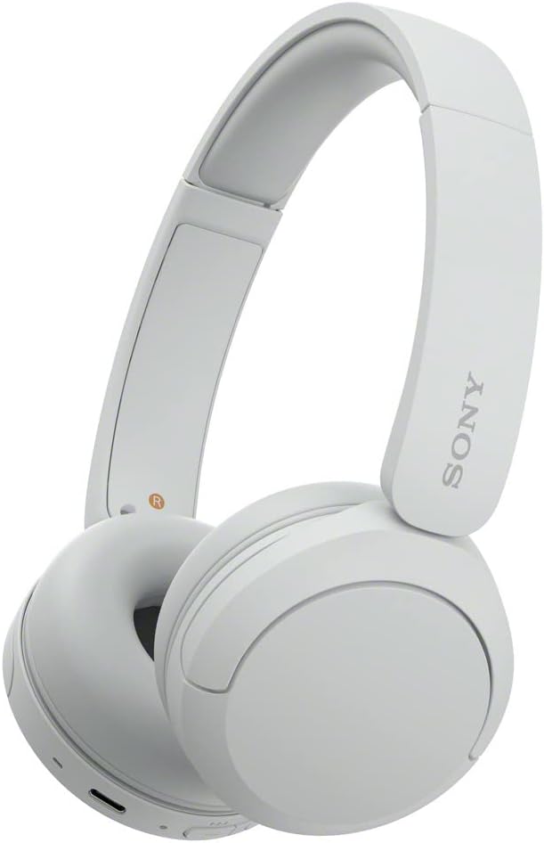 Sony WH-CH520 Wireless On-Ear Bluetooth Headphones with Microphone, White | Comfortable Lightweight Design, Up to 50 Hrs Battery with Quick Charging, Multipoint Connection, Clear Calls, Swivel design by Unknown