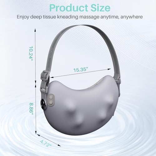 SKG Shiatsu Back Massager for Pain Relief Deep Tissue with Heat 4D Kneading Cordless Electric Massage Pillow Valentine Gifts for Men Women Dad Mom Grandpa - Image 3