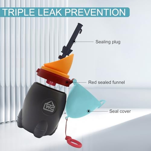 Portable Potty for Kids – Leak-Proof Rocket Travel Urinal for Boys & Girls, Lightweight Road Trip Essential for Car, Camping, Potty Training, Easy-Clean Reusable Pot(Quiet Blue) - Image 3