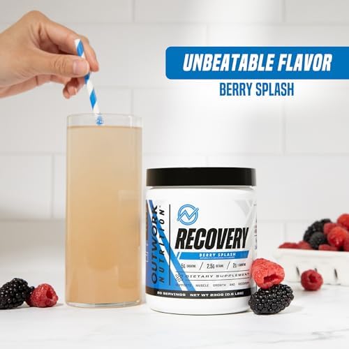 Outwork Nutrition Post Workout Recovery Powder (Berry Splash) - Image 4