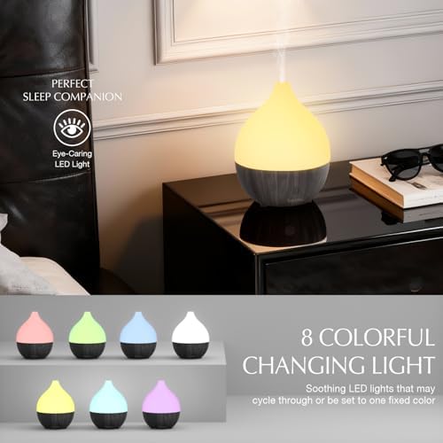 SALKING Essential Oil Diffuser for Home, 100ml Ultrasonic Diffusers, Dark - Image 2