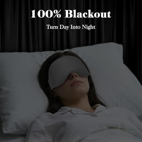 Fygrip 3D Eye Mask Sleep Mask for Men & Women, Grey - Image 2