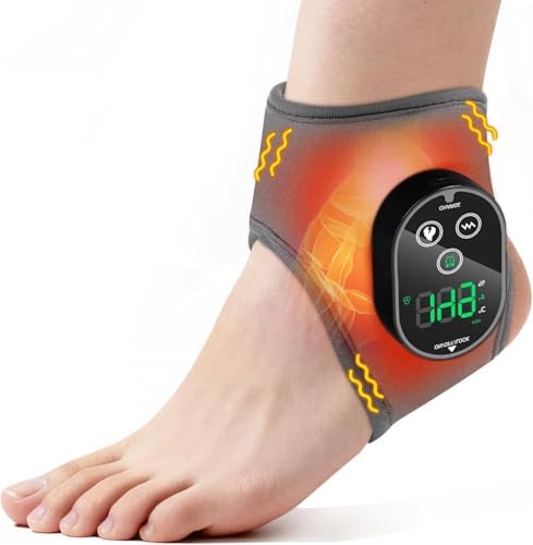 Ankle Massager with Heat for Neuropathy Plantar Fasciitis Pain Relief by AFDEAL