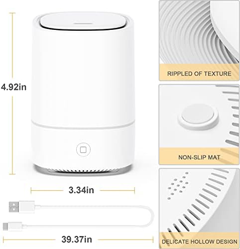 Essential Oil Diffusers for Home with USB Cord, 150ml Aroma Humidifier for Office, Water Shortage Protection, 7 Color LED Lights White Scent Mist Dorm Room Essentials Aromatherapy Ultrasonic - Image 7