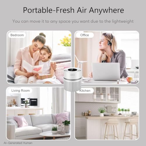 AZEUS air purifier, gets rid of pet smells, great for bedrooms and home use (Pack of 2) - Image 5