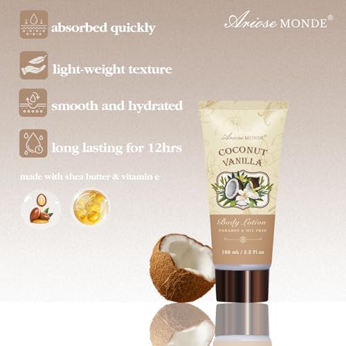 Spa Gift Baskets for Women, 8pcs Coconut Vanilla Bath Gift Set for Women - Image 4