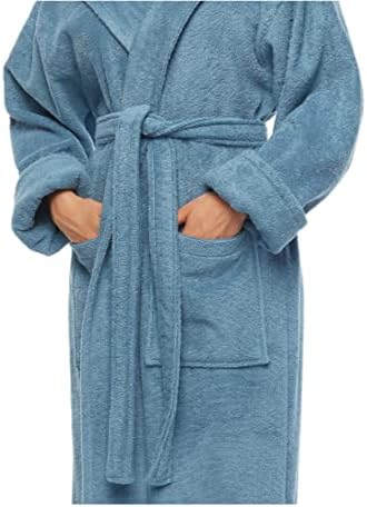 Arus Women's Long Style Full Length Thick Shawl Collar Turkish Bathrobe - Image 5