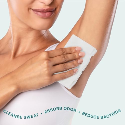 Dew Well Deodorant Wipes - Individually Wrapped Armpit Wipes & Purse Essentials - Sweat-Blocking Mini Deodorant - Compact Tissue Packs & Travel Accessories - 50 Count, Mint - Image 3