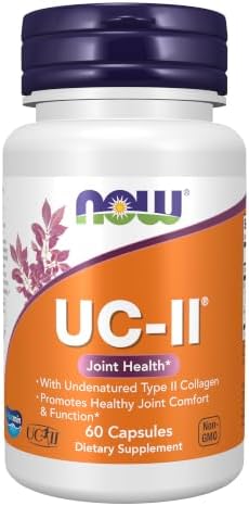 NOW Foods Supplements, UC-II Type II Collagen with Undenatured Type II Collagen, 60 Veg Capsules by NOW