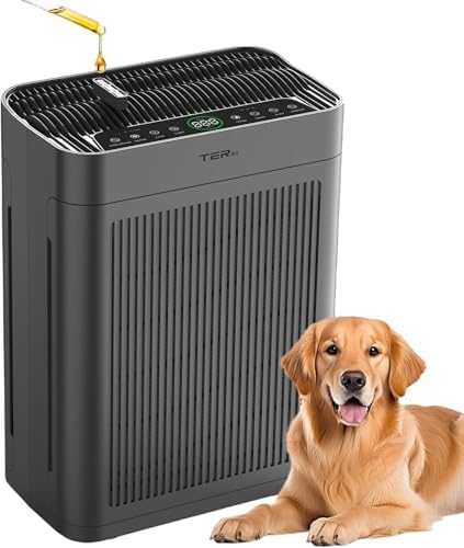 Purifiers for Home Large Room Bedroom with HEPA Washable Pre-Filter by TERAIR