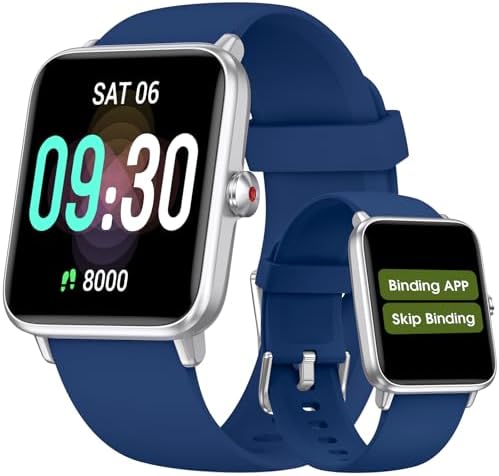 Smart Watch, Fitness Tracker with Heart Rate, Blood Oxygen, Sleep Tracker by TYKOIT
