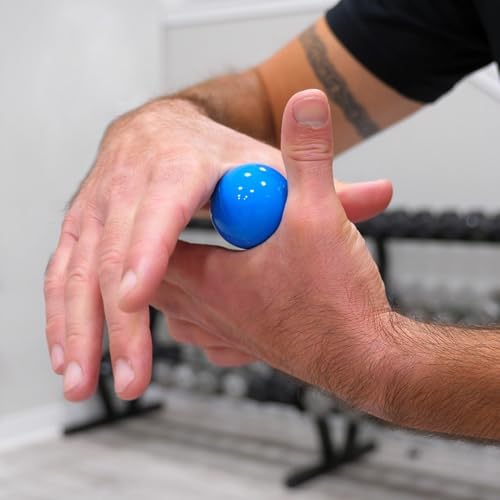 OPTP Mini Balls – Vinyl Air-Filled Self-Massage Ball Set of 2, Blue, 1.5" - Image 6