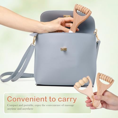 Ciieeo 4pcs Wooden Massage Roller Set, Full Body Massage Roller Tool for Hand, Foot Leg Recovery, Home Self Tools - Image 6