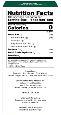 VAHDAM Vedic Kadha Teabags (100 count) Indian Ancient Recipe - Image 2