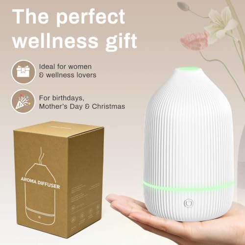 Essential Oil Diffuser, 100ml Aromatherapy Diffuser, White - Image 5