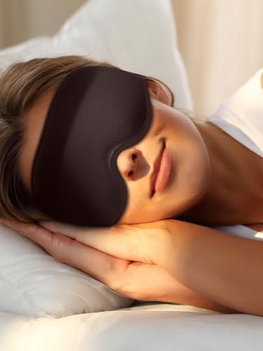 MYTREX 3D Contoured Sleep Mask for Side Sleepers, 100% Light Blocking Eye Mask for Sleeping, Soft Breathable Blackout Blindfold with Adjustable Strap for Travel, Nap, Night Shift & Insomnia Relief - Image 5