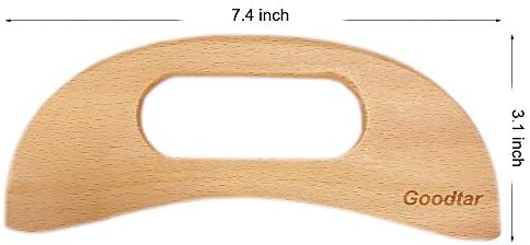 Wooden Cellulite Massager, Body Guasha Tool Wooden Guasha Tool for Body Guasha Wood Stick Massage Tool Lymphatic Drainage Body Muscle Relaxing- Wood Therapy Release Back Legs Shoulder Pain - Image 2