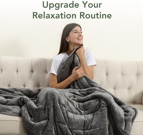 Sivio Weighted Blanket for Adult, Queen Size 20 lbs 60 x 80 Inches - Image 6