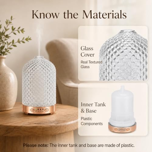 Essential Oil Diffuser for Home, 120 ml Glass Aromatherapy Diffuser - Image 5